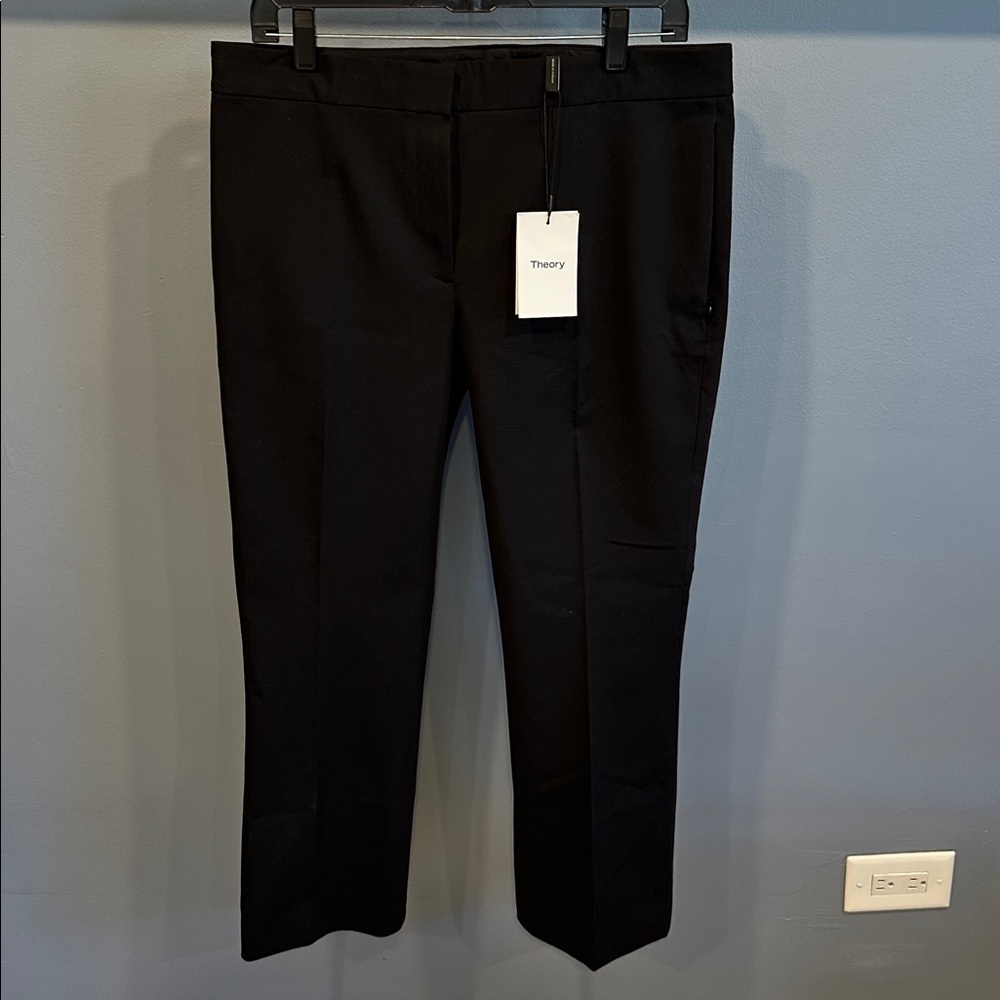 NWT THEORY Kick Pant in Bi-Stretch Cotton Twill Size 10